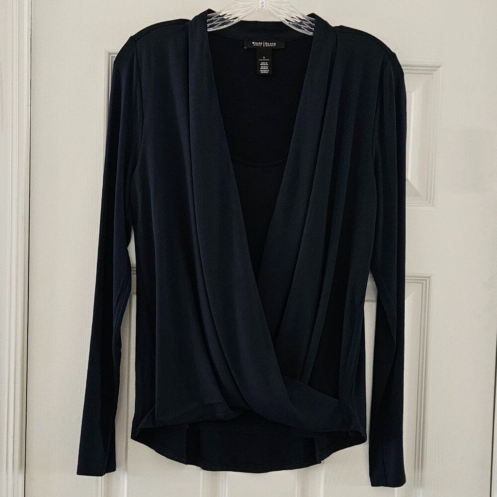 Navy Blue Long Sleeve Shirt